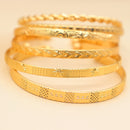 Pulseiras Miami Gold - FOLHEADAS OURO 18k