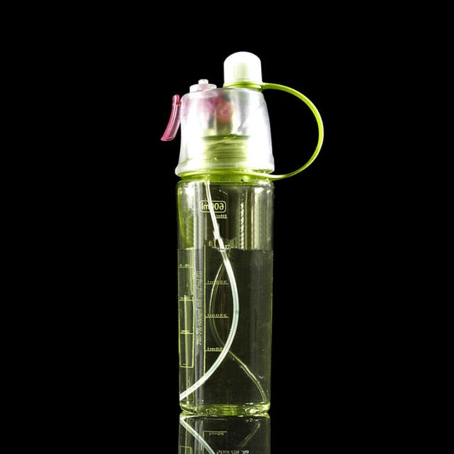 Garrafa Para Caminhada e Academia Fitness 600 ml Com Borrifador Água